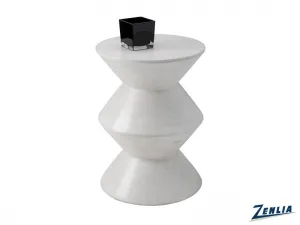 Unio White End Table