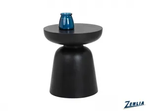 Lucid Black End Table concrete