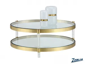 York Coffee Table Brass