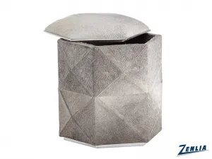 Asha Grey Ottoman