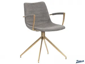 Andre Swivel Chair - Dark Grey