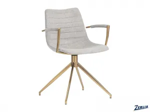 Andre Swivel Chair - Grey