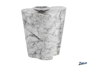 Ava Large End Table Marble Look