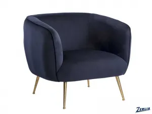 Amar Lounge Chair Navy