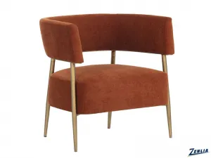 Maest Lounge Chair Rust