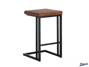 Boon Counter Stool Black/ Cognac