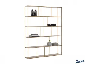 Eiff Bookcase Extra Large Antique Brass