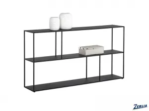 Eiff Low Bookcase Large Black