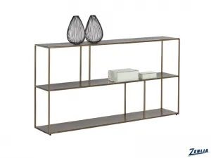Eiff Low Bookcase Large  Antique Brass