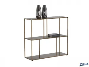 Eiff Low Bookcase Medium Antique Brass