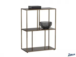 Eiff Low Bookcase Small - Antique Brass
