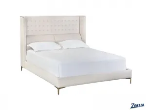 Cair Queen Upholstered Bed Porcelain