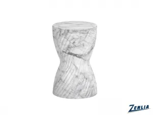 Cara End Table White