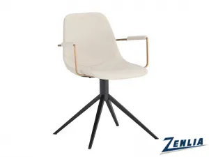 Cassi Swivel Armchair - Cream