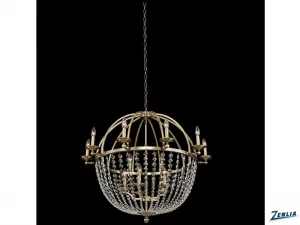 Pen 10 Arm Orb Chandelier