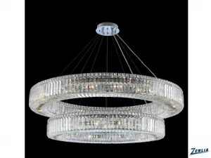 Rondel 2 Tier Pendant  (36 + 47) Inch