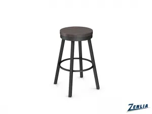 CON42-493 Metal Wood Swivel Stool