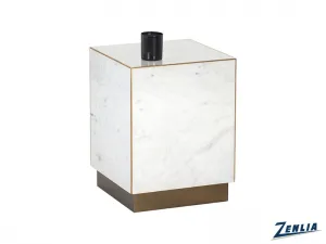 Dain End Table White Marble
