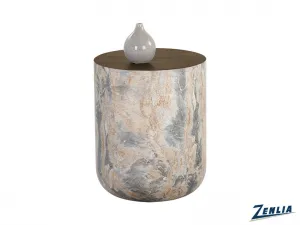 Dia End Table With a Marble Look