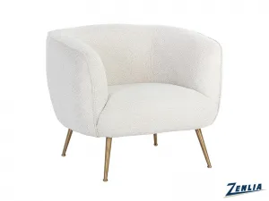 Amar White Lounge Chair