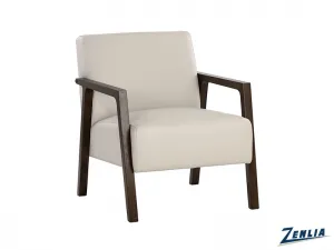 Neym Lounge Chair Light Grey Leather