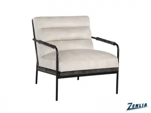 Trist Lounge Chair - Cream / Dark Green