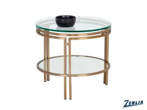 Andro End Table Brass