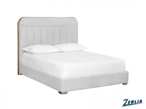 Dav Queen Upholstered Bed - Silverstone
