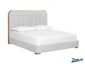Dav King Upholstered Bed - Silverstone
