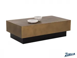 Blake Coffee Table - Antique Brass