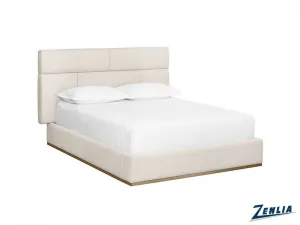 Beck Upholstered Queen Bed - Cream