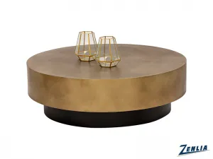 Berna Coffee Table - Antique Brass