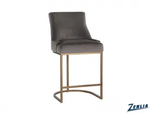Floren Counter Stool - Pebble