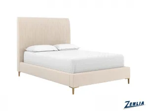 Harri Full Size Upholstered Bed - Cloud