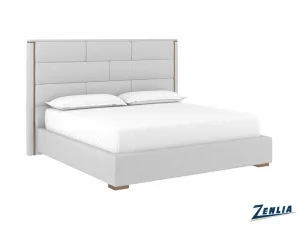 Clar King Size Upholstered Bed - Silverstone