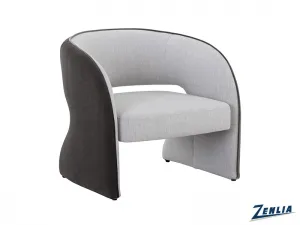 Rosa Loung Chair - Light Grey & Ash