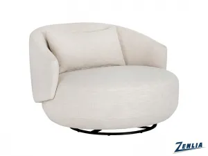 Wals Swivel Lounge Chair - Linen