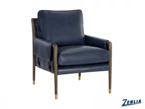 Maut Lounge Chair - Ink Leather