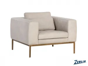 Bur Armchair - Bone Leather