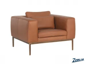 Bur Armchair - Saddle Leather