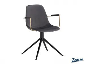 Cassi Swivel Armchair - Slate