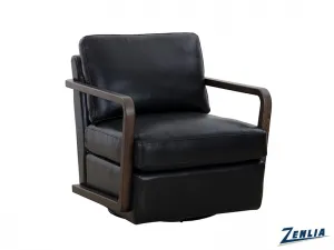 Cast Swivel Lounge Chair - Black