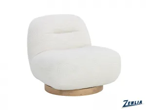 Fran Swivel Lounge Chair - Pearl