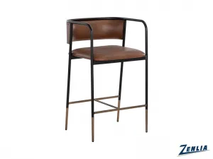 Bren Counter Stool -Cognac