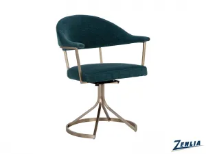 Bex Swivel Dining Chair - Teal