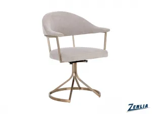 Bex Swivel Dining Chair -  Grey