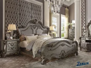 Versa Queen Bed - Antique Platinum