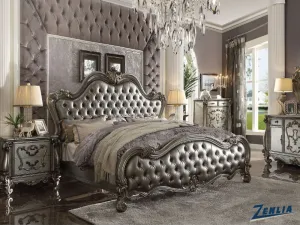 Versa II Upholstered King Bed - Antique Platinum