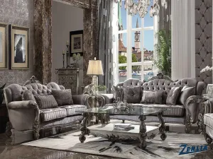 Versa Hump Back Sofa - Antique Platinum