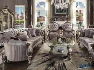 Versa Curved Sofa - Antique Platinum